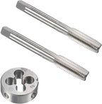 10mm x 1.25 HSS Metric Tap and Die Set Right Hand Thread,Tapping DIY Tool 3pcs (M10 x 1.25mm)