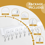 Bendable Ceiling Curtain Track Ceilings Mount or Wall Mounted Heavy-Duty Room Divider Curtains Rails for Living room Bedroom Shower Privacy RV Garage Dividers with Clips，White 12 FT