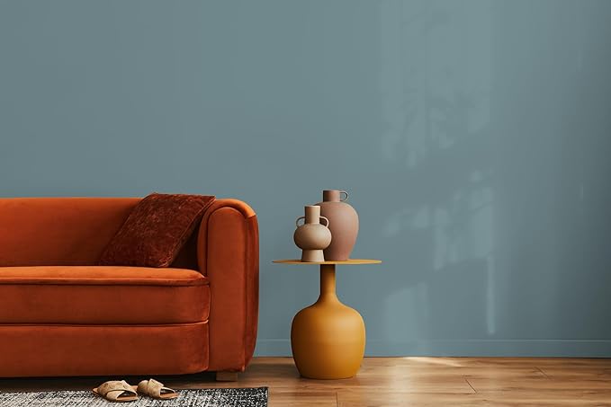 EVOLVE Paint & Primer: Environment-friendly, Eggshell with One-coat Coverage for Interior & Exterior surfaces (River Blue, 5-Gallon)