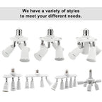 DiCUNO 5 in 1 E26 Light Socket Splitter Adapter, Standard Base LED Bulbs Converter, 360 Degrees Adjustable 180 Degree Bending, 5 Way Bulbs Socket Holder