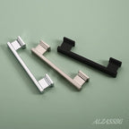 Alzassbg 10 Pack Polished Chrome Cabinet Pulls, 3-3/4 Inch(96mm) Hole Centers Kitchen Cabinet Handles for Cabinets and Drawers AL3061CP