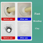 Pack of 8 White Seal Putty Waterproof Duct Seal Repair Sealing Clay, Quick Mending Mud for Drain Connection, Wall Hole, Air Conditioning Hole