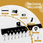 Bendable Ceiling Curtain Track Ceilings Mount or Wall Mounted Heavy-Duty Room Divider Curtains Rails for Living room Bedroom Shower Privacy RV Garage Dividers with Clips，Black 21 FT