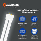 GoodBulb PLL18/850 | 18W 10.5" Twin Tube Compact Fluorescent Light Bulb | 4-pin 2G11 Base 5000K Daylight 1050 Lumen | 36000 Hour Long Life Biax | Pack of 10
