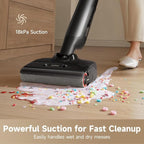 MOVA M10 Cordless Wet Dry Vacuum Cleaner 180° Lie-Flat Smart Vacuum Mop All in One for Hard Floor, 167°F Flashdry Self-Cleaning, Zero inch Dual-Edge Cleaning, 18000Pa Suction, Zero-Tangle for Pet Hair