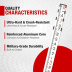 14 foot Aluminum Grade Rod - 10ths, 3 Sections Dual Sided Telescoping Leveling Rod with Bubble Level Convenient Aluminum Staff for Precise Measurement (4 M/14 FOOT 10 TH)
