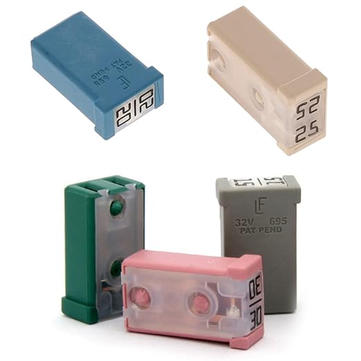 40A 32V Micro Cartridge Fuses Mini Automotive MCASE Shaped Cartridge Fuse Kit (10 Pcs)