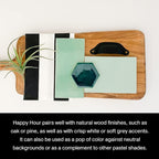 Country Chic All-in-One Chalk Paint for Furniture, Cabinets, Home Decor, Eco-Friendly, Matte Finish, Built-In Primer & Top Coat for Wood, Metal - Happy Hour (Mint Green) - 8 oz (237 ml)