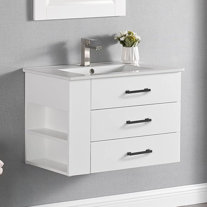 Asidrama 25 Pack 5 Inch(128mm) Matte Black Kitchen Cabinet Handles, Cabinet Pulls Kitchen Cabinet Hardware for Cupboard Drawer Pulls