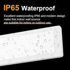 Aipsun 2 Pack Outdoor Wall Lights, LED Exterior Light Fixtures Wall Mount, Modern Porch Lights Wall Sconce, Long LED Linear Outside Lighting for Garage, Front Door 3000K