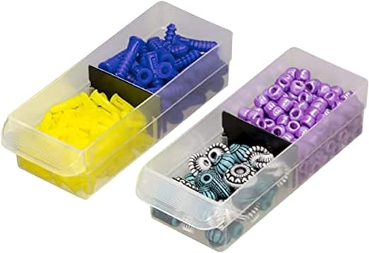 Akro-Mils 64-Drawer Plastic Drawer Storage Cabinet for Garage Organization, Bead Organizer, Building Bricks Storage, Teacher Toolbox, Makeup Organizer, 20" W x 6" D x 16" H, 10164 Black