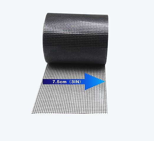 Window Screen Repair Tape，3IN X 16.5FT (196IN) Screen Tape mesh Repair for Window Screen and Screen Door tears Holes (Black)