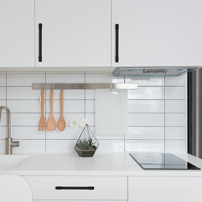 COTYKILEY 6 Pack 10 Inch(256mm) Matte Black Cabinet Handles Black Kitchen Cabinet Pulls Cabinet Door Handles Kitchen Cabinet Hardware Cupboard Drawer Pulls Dresser Handles