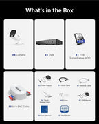 ANNKE 8CH 3K Security Camera System with Audio/Mic, 8 Channel Surveillance AI DVR and 8X 5MP 2960 * 1665 CCTV Cams with Dual Light, Human/Vehicle Detection, IP67, Color Night Vision, 2TB Hard Drive