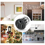 6 Pack, Light Socket to Plug Adapter, Light Bulb Socket Convert to Outlet Adapter (Black).