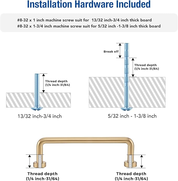 JOY DECOR Cabinet Pulls – 3-3/4 Inch Hole Center, Champagne Bronze, 2 Pack, Zinc Alloy Cabinet Handles for Drawers & Cupboard – Vintage Style Hardware for Kitchen, Bathroom, Dresser
