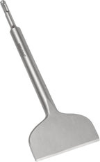 Firecore 4 Inch Tile Removal Chisel Bits for SDS Plus Rotary Hammer Drill, Steel Shovel Scaling Flat Chisel Tool for Thinset Vinyl Concrete Mortar Flooring Adhesives Glue