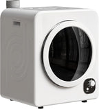 HOMCOM 120V Portable Clothes Dryer, 1300W Compact Front Load Laundry Dryer Machine 3.3 Cu. Ft. with Stainless Steel Tub & 4 Automatic Drying Mode for Apartment, RVs, Dorms, White