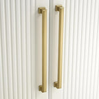 10 Pack 10 Inch(254mm) Hole Center Brushed Champagne Bronze Modern Cabinet Pulls Kitchen Cabinet Handles Kitchen Cabinet Hardware Timeless Drawer Pulls for Dresser Wardrobe, Champagne(10x10)