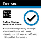 Kenmore 350 Water Softener System – 32,000 Grain Capacity Whole House Hard Water & Iron Reduction – Compact, Easy to Install, Salt Saving Technology