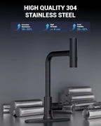 APPASO Touchless Kitchen Faucet with Pull Down Sprayer Oil Rubbed Bronze, Waterfall Touchless Motion Sensor Hands-Free, Single Handle SUS304 Stainless Steel Smart Faucet for Sink