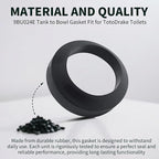 9BU024E Tank to Bowl Gasket Fit for TotoDrake Toilets, Compatible with Most 3" Two-Piece Models, Toilet Tank Gasket Replacement Gasket for Toto ToiletPart, 1 Pc