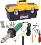 Beyondlife 1600W Plastic Welder Welding Tool Heat Heating Gun Torch Hot Air Pistol PVC Welder Machine Kit Set, with Butterfly Flooring Welding Kit and Convenient Carry Case