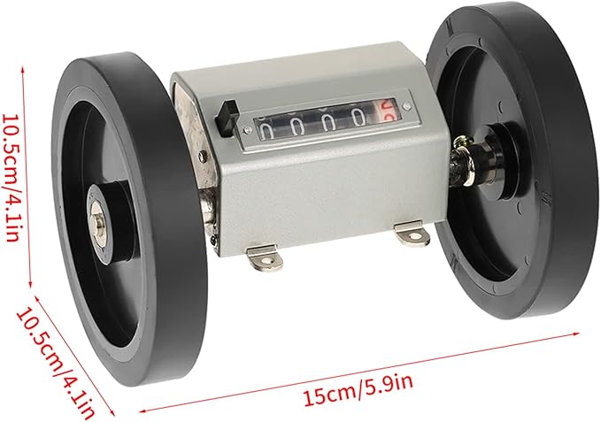 Measuring Wheel, Measuring Wheel In Feet 1Pc Rolling Wheel 5 Digits Length Counter Speed 350Rpm Grey Reset Roue De Mesure