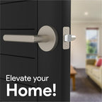 Mega Handles Ronn Passage Lever Door Handle Set for Hallway, Closet and Bathroom, Heavy Duty Door Levers, Fits All Standard Door Sizes, Screws Included - Satin Nickel (1 Pack)