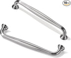 TUNNY 10 Pack Cabinet Handles-3.8"/96mm Screw Spacing Brushed Nickel Furniture Hardware Handles for Kitchen Cabinets Bedroom Dresser Wardrobe Cabinet Pulls
