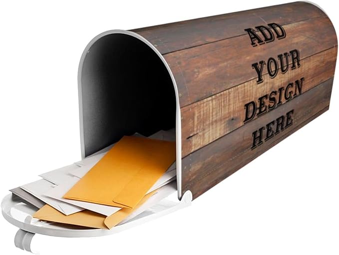 Custom Personalized Mailbox Covers Add Photo Picture Family Name House Address Text Magnetic Mail Cover for Home Garden Yard-14