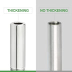 TAISHER 2PCS 304 Stainless Steel Pipe Fittings, 1/4" NPT Male Threaded, 2" Length Weld Nipple Cast Pipe