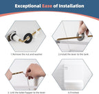 iFealClear Universal Metal Toilet Handle Replacement, Front Mount Toilet Flush Trip Lever Compatible with American Standard/Mansfield/TOTO/Kohler Toilets, Stainless Steel Flapper Chain, Chrome