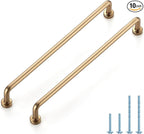 JOY DECOR Cabinet Pulls – 7-1/2 Inch Hole Center, Champagne Bronze, 10 Pack, Zinc Alloy Cabinet Handles for Drawers & Cupboard – Vintage Style Hardware for Kitchen, Bathroom, Dresser