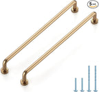 JOY DECOR Cabinet Pulls – 7-1/2 Inch Hole Center, Champagne Bronze, 5 Pack, Zinc Alloy Cabinet Handles for Drawers & Cupboard – Vintage Style Hardware for Kitchen, Bathroom, Dresser