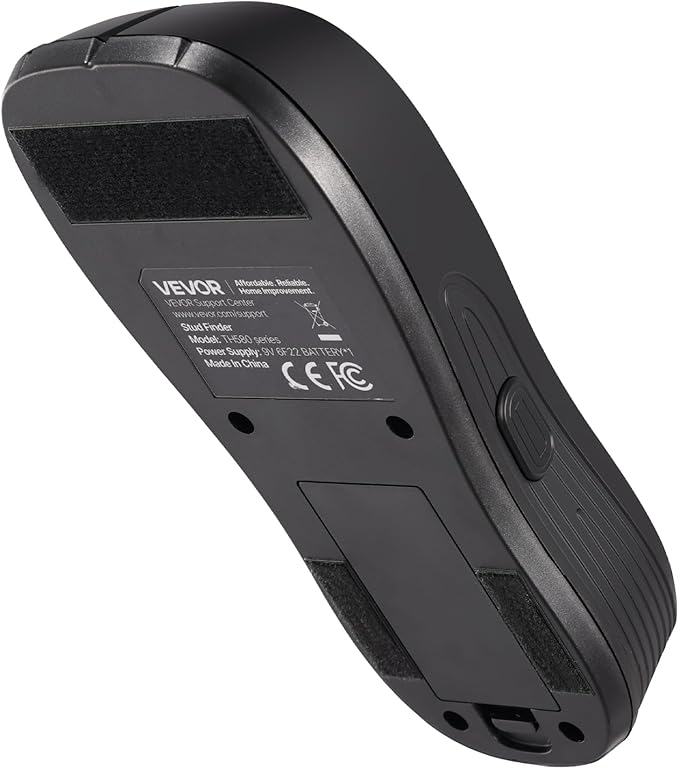 VEVOR Stud Finder Wall Scanner, 5 in 1, Electronic Wall Stud Detector with Smart Sensor, High-Definition LCD Display and Audio Alarm, for the Center and Edge of Metal, AC Wire, Joists, Pipes, Black