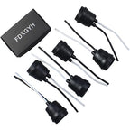 FDXGYH 6pcs Light Bulb Base E27 Waterproof Pigtail Lamp Holder Socket with Cord(Black)