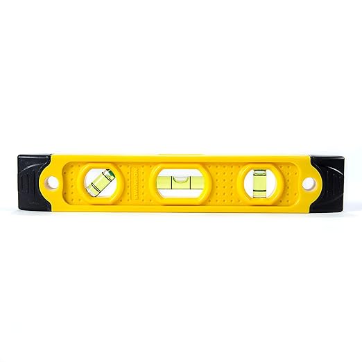 Swanson Tool TL021M 9 In. Speedlite Magnetic Torpedo Level with Rubber End Caps, yellow