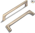 10 Pack 5 Inch(128mm) Hole Center Modern Brushed Antique Bronze Cabinet Pull Handle Timeless Vanity Drawer Pull Handle Classic Cabinet Hardware for Kitchen Dresser Bathroom, B-Bronze(5x10)