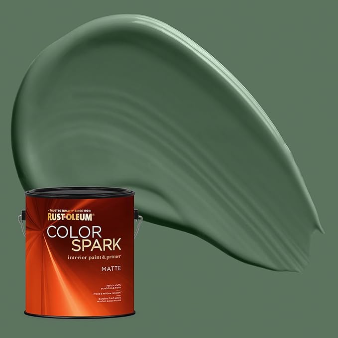 Rust-Oleum Color Spark Interior Paint and Primer in One, Matte, Divot, 1 Gallon