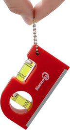 Sanung 2 Pieces Mini Magnetic Horizontal Vertical Pockets Spirit Levels with Keychain Magnetic Pocket Levels with Storage Bag Magnet Spirit Bubble Leveler for Determining Horizontal Vertical Plane