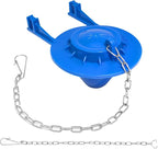 Universal Toilet Flapper Replacement Kit: 2 Inch Toilet Tank Flapper 2 Stainless Chains Designed for American Standard Kohler Toto Gerber Toilet Stopper Water Saving Easy to Install Heavy Duty Rubber