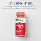 Solaray Ubiquinol CoQ-10 100 mg - CoQH2, Reduced CoQ10 for Enhanced Absorption - Energy and Heart Health Support - 60-Day Guarantee - 30 Servings, 30 Softgels