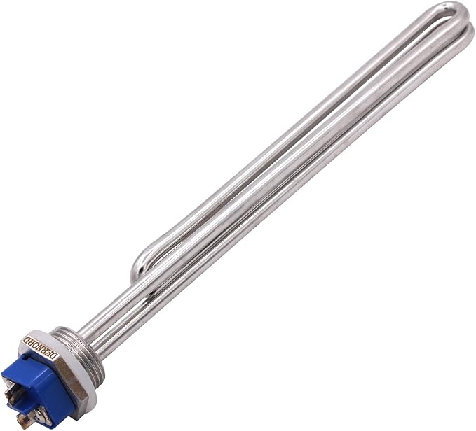 DERNORD 2500W 208V Screw-In Foldback Water Heater Element - Low Watt Density