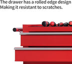 Tool Chest Heavy Duty Cart Steel Rolling Tool Box 5 Drawer Cart (TZ35 Red)