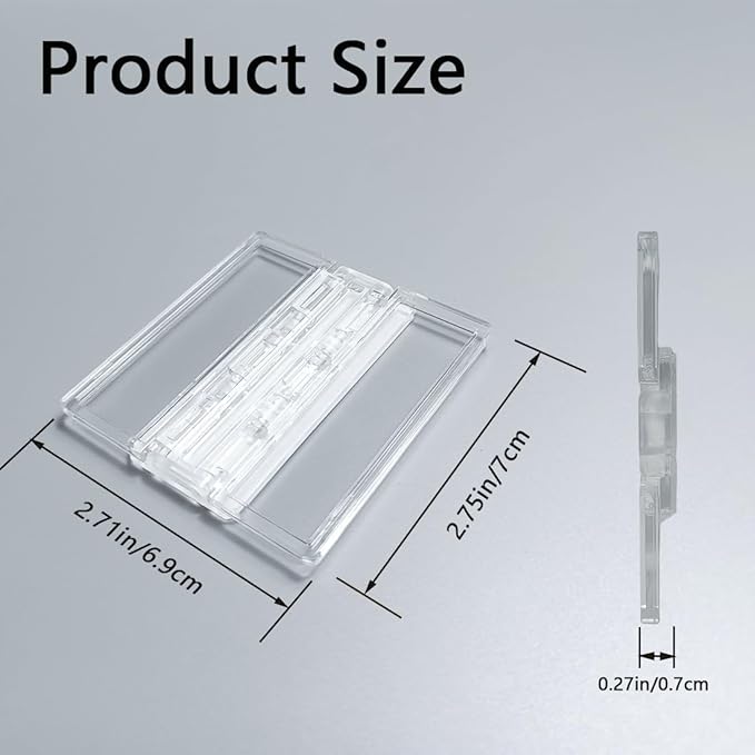 Sliding Door Lock Window Locks - 2-Pack, Childproof Sliding Glass Door Stopper, Home Security Door Lock、Patio Door Lock for Child Proof (Clear-2 Pack)