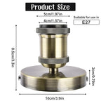 E26/E27 Screw Head Light Socket 100-240V Vintage Ceiling Light Wall Lamp Bulb Holder Socket for Hallway,Kitchen,Basement,Garage,Bar,Restaurant (Bronze)