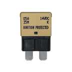 Auto Reset ATC/ATO 5 Amp Circuit Breaker Fuse for Automotive Marine RV Car Truck Audio Battery Protection Automatic Reset | Low Profile (5A, 1 Pack)