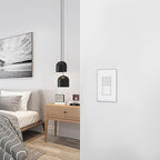 ThunderWay Single Pole Decorator Wall Light Switch with Wall Plate, 15A 120V/277V, On/Off Paddle Switch, Residential Grade - UL Listed, White