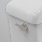 RAVINE Premium Modern Luxury Universal Toilet Handle Replacement, Majestic Collection. Toilet Lever Replacement, Easy Install (Nickel, Side Mount)